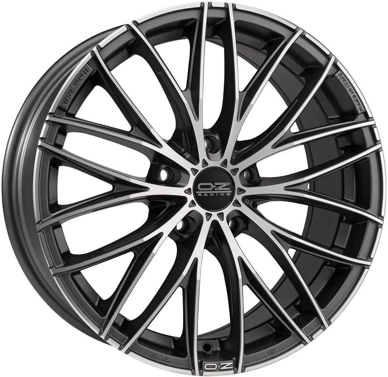 ДискOZ RacingItalia 1508JxR17 PCD5x114 ET45 DIA75,серый