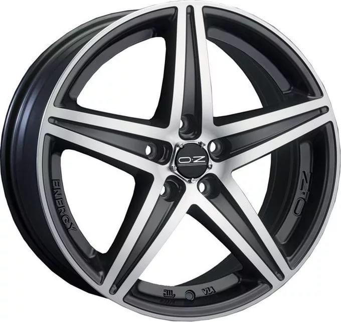 Диск OZ Racing Energy 8JxR17 PCD5x100 ET35 DIA68, чёрный