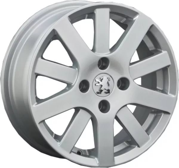 ДискPeugeotPG116JxR15 PCD4x108 ET23 DIA65,серебристый