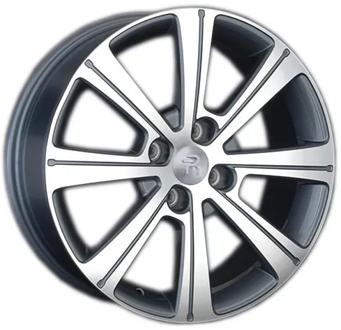 ДискPeugeotPG397JxR17 PCD4x108 ET26 DIA65.1,серебристый