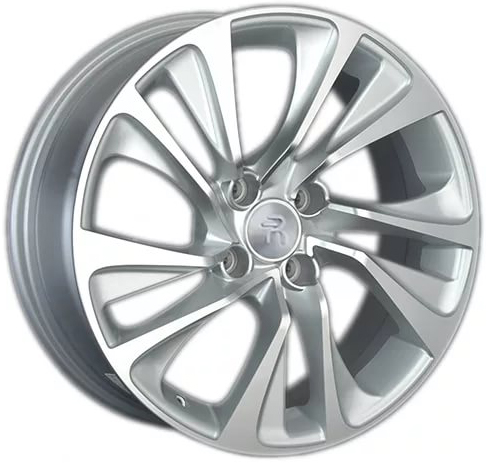 ДискPeugeotPG487JxR17 PCD4x108 ET25 DIA65.1,серебристый