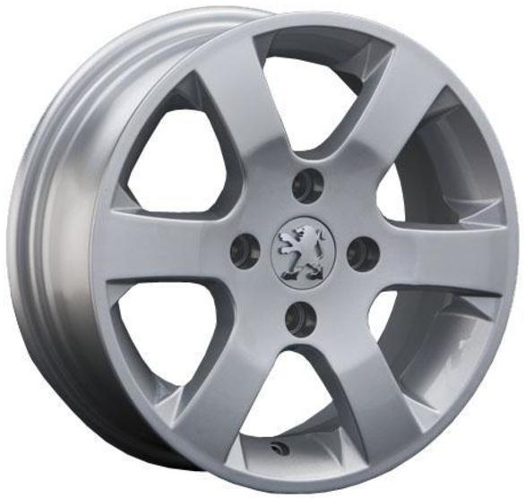 ДискPeugeotPG95.5JxR14 PCD4x108 ET34 DIA65.1,серебристый