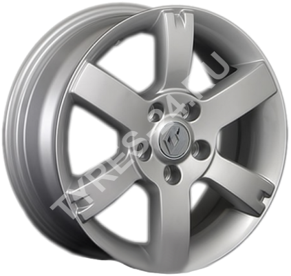 ДискRenaultRN1316.5JxR16 PCD5x114.3 ET50 DIA66.1,серебристый