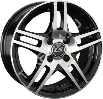 ДискReplica LS2816JxR14 PCD5x100 ET35 DIA57.1,чёрный