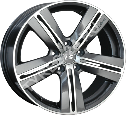 ДискReplica LS3207JxR16 PCD5x108 ET45 DIA73.1,серый