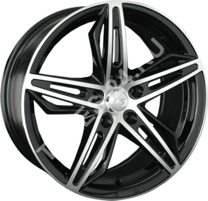 ДискReplica LS7568JxR18 PCD5x108 ET45 DIA73.1,чёрный