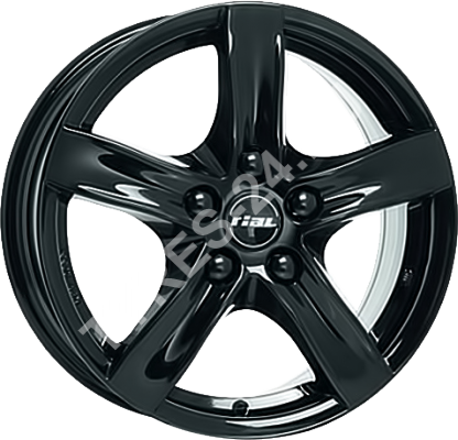 ДискRialArktis7.5JxR17 PCD5x114.3 ET52 DIA67.1,чёрный
