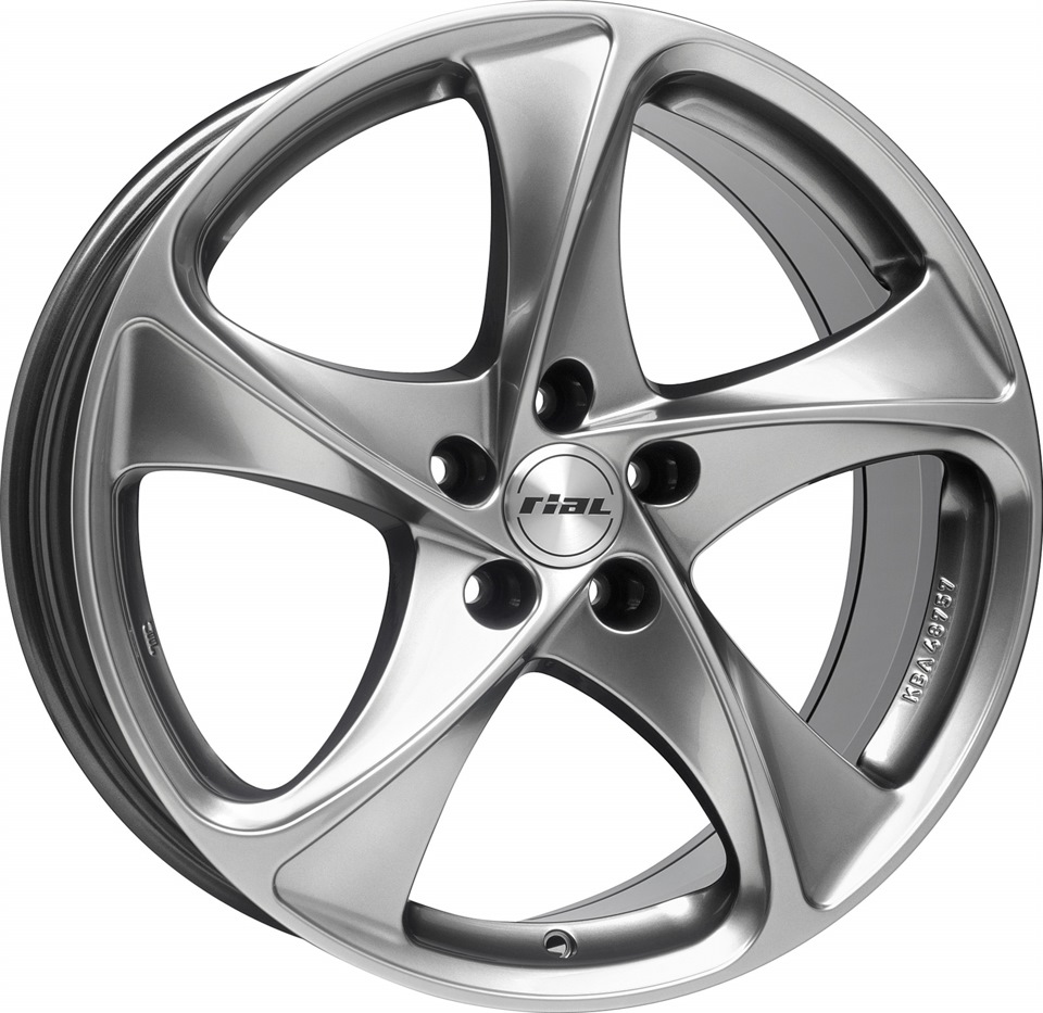 ДискRialCatania8JxR18 PCD5x114.3 ET45 DIA70,серебристый