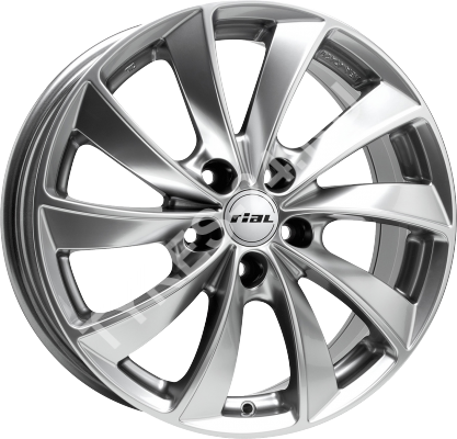 ДискRialLugano7.5JxR17 PCD5x100 ET36 DIA63.3,чёрный