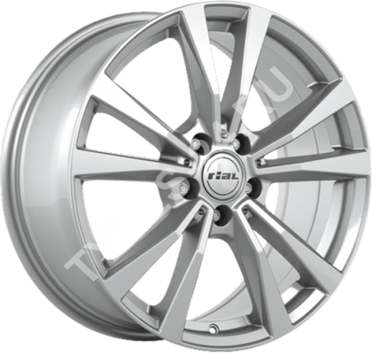 ДискRialM129JxR19 PCD5x112 ET49 DIA66.5,серебристый