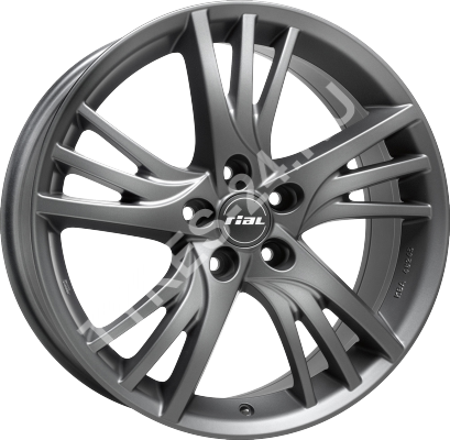 ДискRialPadua8JxR18 PCD5x114.3 ET43 DIA70.1,серый