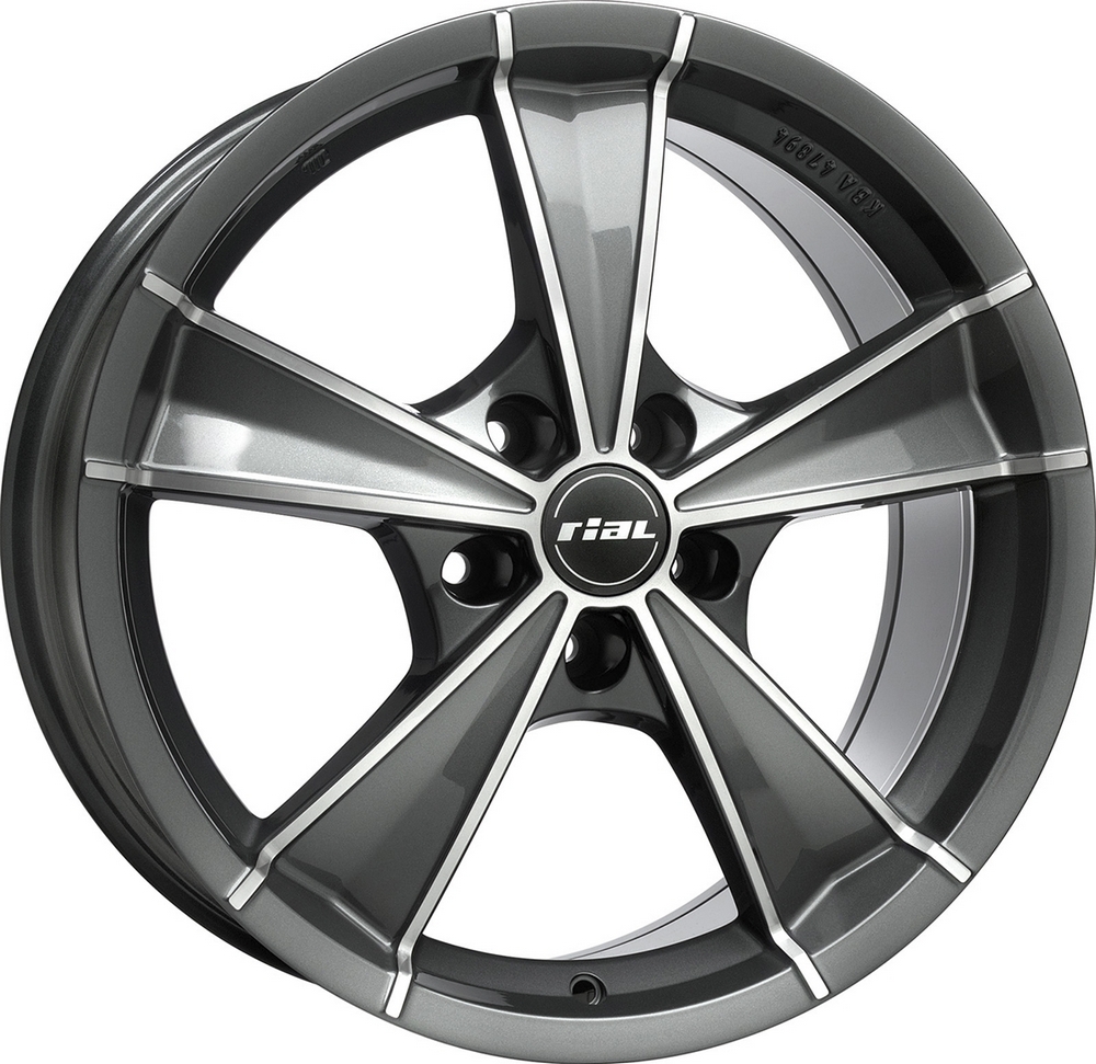 ДискRialRoma8JxR17 PCD5x105 ET40 DIA56,серый