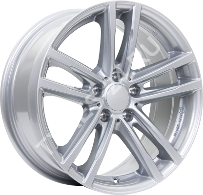 ДискRialX10X9JxR19 PCD5x120 ET18 DIA74.1,серебристый