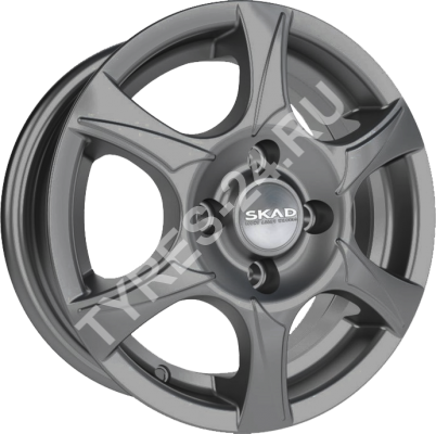 ДискSKADАэро5JxR13 PCD4x100 ET45 DIA67.1,серый