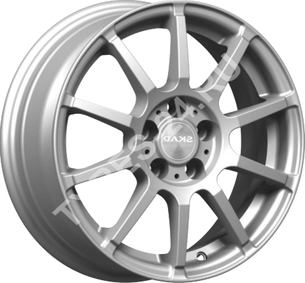 ДискSKADАкита6JxR15 PCD4x100 ET40 DIA60.1,серебристый