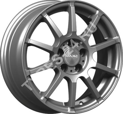 ДискSKADАкита6JxR15 PCD4x100 ET50 DIA60.1,серый