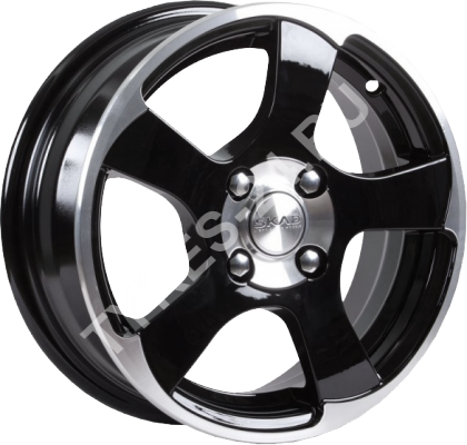 ДискSKADАкула6JxR16 PCD5x114.3 ET46 DIA67.1,чёрный