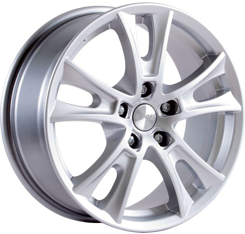 ДискSKADАльфа7.5JxR17 PCD5x114.3 ET40 DIA67.1,серебристый