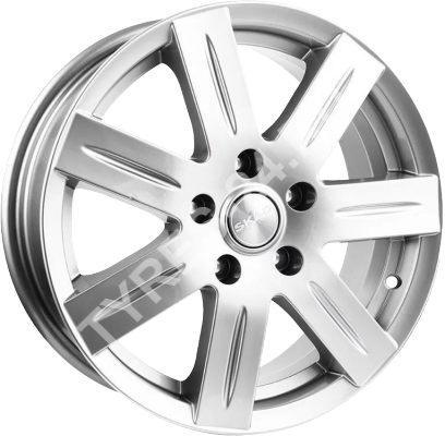 ДискSKADАпогей6.5JxR16 PCD5x100 ET45 DIA57.1,серебристый