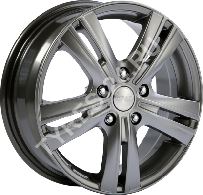 ДискSKADБагира6JxR16 PCD5x114 ET51 DIA67,серый