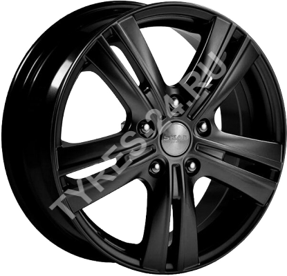 ДискSKADБагира6JxR16 PCD5x114.3 ET54 DIA67.1,чёрный