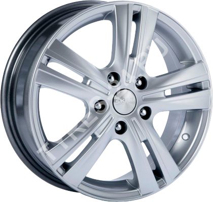 ДискSKADБагира6JxR16 PCD4x100 ET45 DIA60.1,серебристый