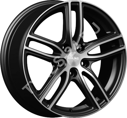 Диск SKAD Брайтон 7JxR17 PCD5x114.3 ET35 DIA60.1, чёрный