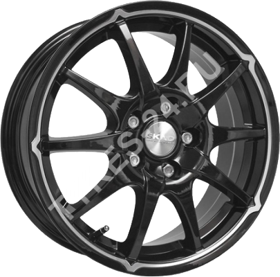 ДискSKADДжокер6JxR15 PCD4x100 ET38 DIA67.1,чёрный