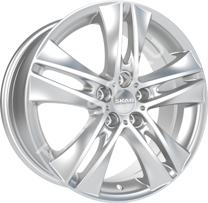 ДискSKADЭссен7JxR17 PCD5x100 ET46 DIA57.1,серебристый