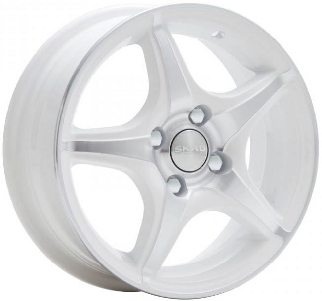 ДискSKADФортуна5.5JxR14 PCD4x100 ET35 DIA67.1,белый