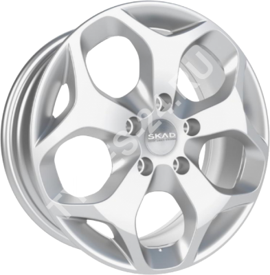 Диск SKAD Гамбург 6.5JxR16 PCD5x114.3 ET38 DIA67.1, серебристый