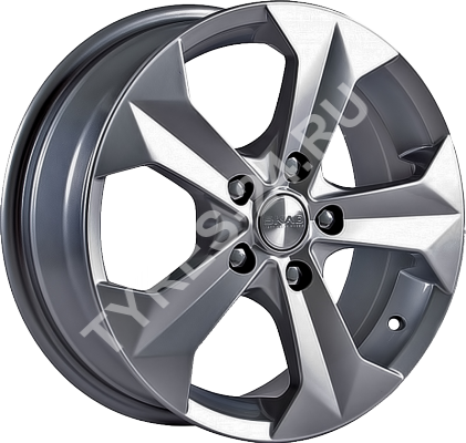 ДискSKADГранит6JxR15 PCD5x114.3 ET39 DIA67.1,серебристый