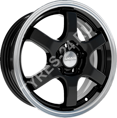 ДискSKADКиото6JxR15 PCD4x100 ET40 DIA60.1,чёрный