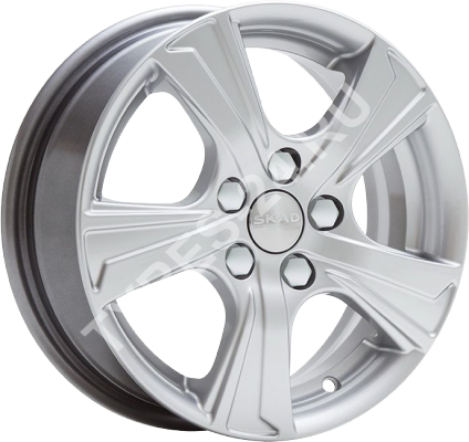 ДискSKADКрит5JxR14 PCD4x100 ET45 DIA67,серебристый