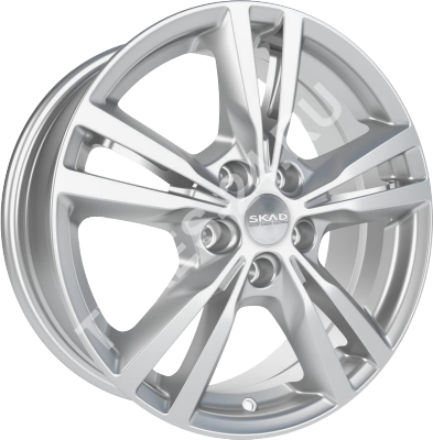 ДискSKADМельбурн7JxR17 PCD5x114.3 ET45 DIA67.1,серебристый