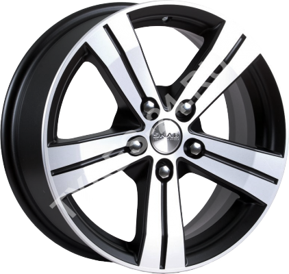 ДискSKADМицар7.5JxR17 PCD5x108 ET45 DIA67.1,чёрный