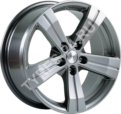 ДискSKADМицар7.5JxR17 PCD5x108 ET45 DIA67.1,серебристый