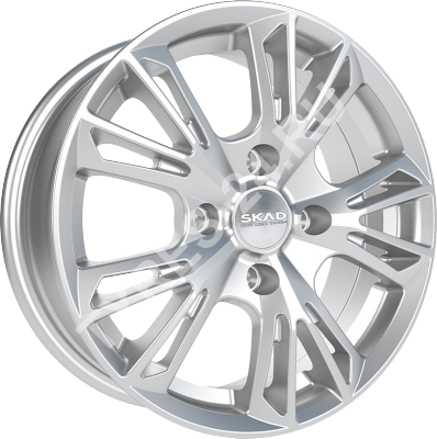 ДискSKADМонреаль6JxR15 PCD5x100 ET38 DIA57.1,серебристый