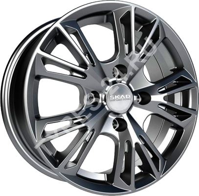 ДискSKADМонреаль6JxR15 PCD5x114.3 ET39 DIA66.1,серый