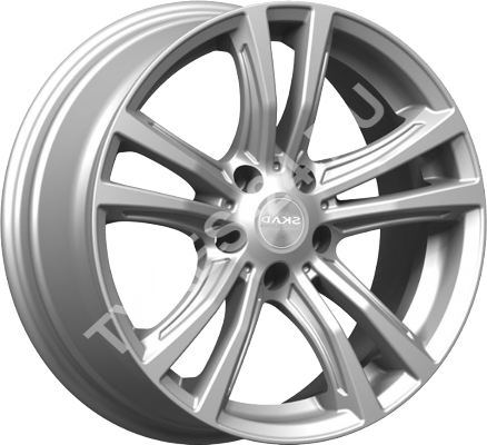 ДискSKADМюнхен8JxR18 PCD5x114.3 ET30 DIA60.1,серебристый