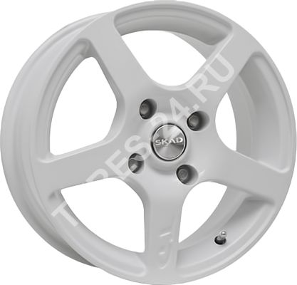 ДискSKADОмега6.5JxR15 PCD4x100 ET45 DIA67.1,белый