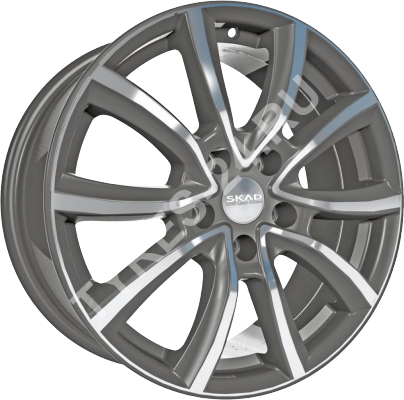 ДискSKADОнтарио7JxR17 PCD5x100 ET48 DIA56.1,серый