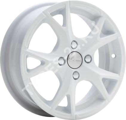 ДискSKADОрлан5JxR14 PCD4x100 ET38 DIA67,белый