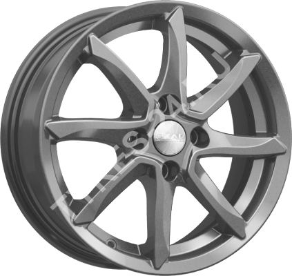 ДискSKADОсака6JxR15 PCD4x100 ET50 DIA60.1,чёрный