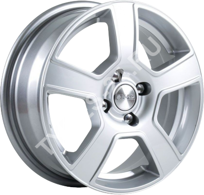 ДискSKADСанрайз6JxR15 PCD4x100 ET48 DIA54.1,серебристый