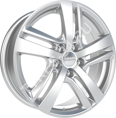 ДискSKADСеул6.5JxR17 PCD5x114.3 ET38 DIA67.1,серебристый