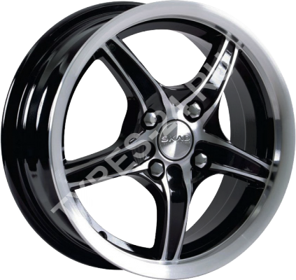 ДискSKADСтинг5.5JxR14 PCD4x100 ET38 DIA67.1,чёрный