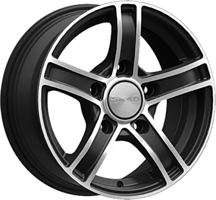 ДискSKADТрофи6.5JxR15 PCD5x139.7 ET40 DIA98.5,чёрный