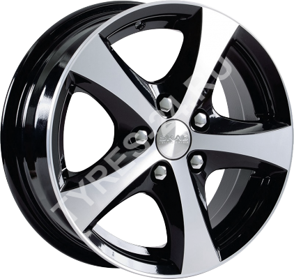 ДискSKADУран-25.5JxR14 PCD5x114.3 ET35 DIA67.1,чёрный