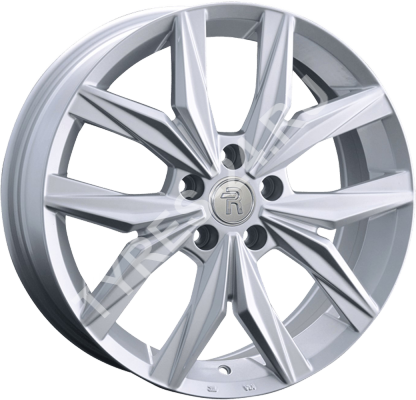 ДискSkodaSK1457JxR18 PCD5x112 ET43 DIA57.1,серебристый